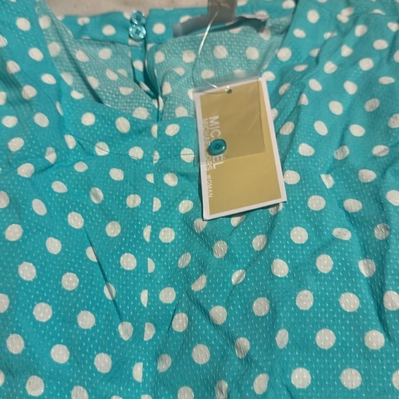 NWT MICHAEL MICHAEL KORS
Women's Polka-Dot Short Sleeve Wrap Top, - Picture 7 of 10